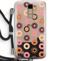 Donuts: LG K10 (2016) Transparant Hoesje met koord