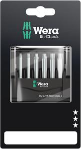 Wera Bit-Check 6 TX Universal 1 SB, 6 -delig - 1 stuk(s) - 05073637001