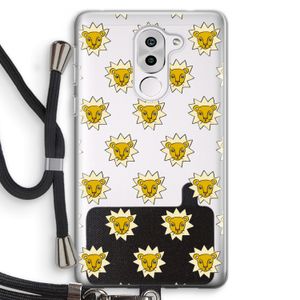 Leeuwenkoppen: Honor 6X Transparant Hoesje met koord