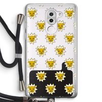 Leeuwenkoppen: Honor 6X Transparant Hoesje met koord