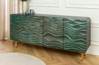 Sideboard WAVE 160cm turquoise mango wood - 45635