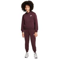 Nike Sportswear Club Fleece Hoodie Trainingspak Kids Kastanjebruin Wit