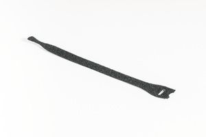 HellermannTyton Klittenband kabelbinder Om te bundelen Haak- en lusdeel (l x b) 200 mm x 12.5 mm Zwart 10 stuk(s)