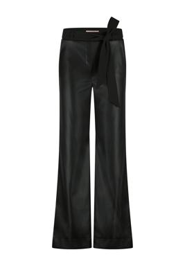Studio Anneloes Lexie Faux Leather Trousers 13331 Broek 9000 Black