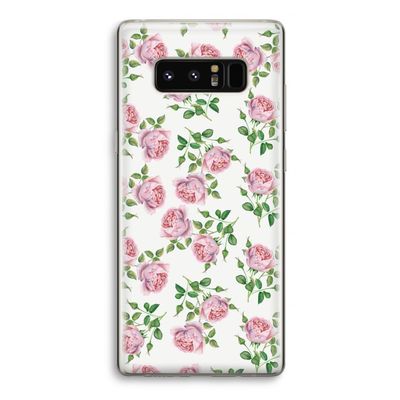 Kleine roosjes: Samsung Galaxy Note 8 Transparant Hoesje