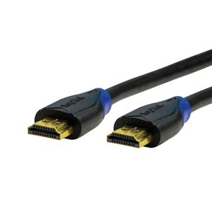 LogiLink CH0064 HDMI-kabel HDMI Aansluitkabel HDMI-A-stekker, HDMI-A-stekker 5.00 m Zwart Audio Return Channel (ARC), Ultra HD-HDMI met ethernet, Vergulde