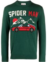 MC2 Saint Barth pull Spider Man en maille intarsia - Vert - thumbnail