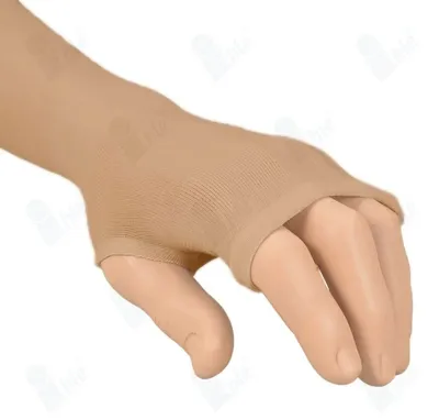 Ihle Universele Undersleeve voor Polsbraces - Beige - Zonder Duimstuk Ihle Universele Undersleeve voor Polsbraces - Beige - Zonder Duimstuk