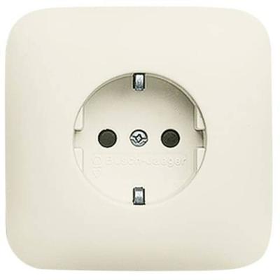 ABB 2CKA002013A4383 Geaard stopcontact IP20 Crème-wit, Parel-wit