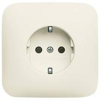 ABB 2CKA002013A4383 Geaard stopcontact IP20 Crème-wit, Parel-wit