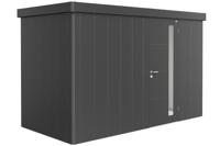Biohort Metalen tuinhuis Neo - Enkele deur - Donkergrijs - 1D (348x180 cm)- Plat dak- Metaal- Biohort Biohort Metalen tuinhuis Neo - Enkele deur - Donkergrijs - 1D (348x180 cm)- Plat dak- Metaal- Biohort