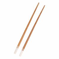 Bamboe eetstokjes Chop sticks - bruin/wit - 8x stuks - 22 cm