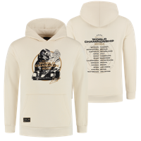 Wereldkampioen 2024 Hoodie - Off White - Max Verstappen - Wit - XXL