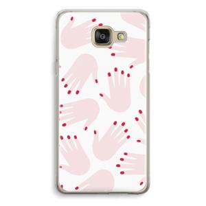 Hands pink: Samsung Galaxy A5 (2016) Transparant Hoesje