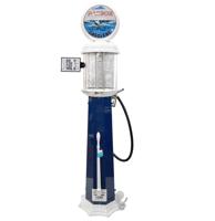 American Harbor Gasolene 6 Gallon Benzinepomp - Wit & Blauw - Reproductie