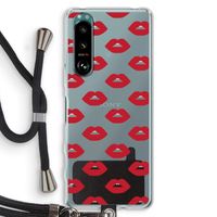 Lips: Sony Xperia 5 III Transparant Hoesje met koord