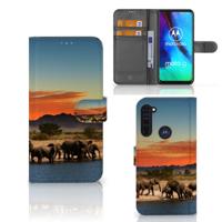 Motorola Moto G Pro | Telefoonhoesje | Met pasjeshouder | Olifanten