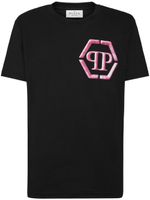 Philipp Plein t-shirt Hexagon à logo imprimé - Noir