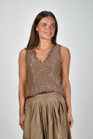 Weekend Max Mara top Acaici 002 marron glace