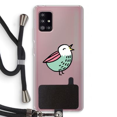 Birdy: Samsung Galaxy A51 5G Transparant Hoesje met koord