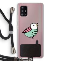 Birdy: Samsung Galaxy A51 5G Transparant Hoesje met koord