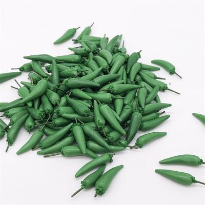 20 stuks/2 Packs 1:12 Mini Doll House keuken slinger Dollhouse accessoires groenten en fruit Pocket groene peper