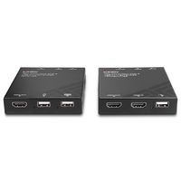 Lindy 120m Cat.6 HDMI 4K30 & USB KVM Extender KVM-extender - thumbnail