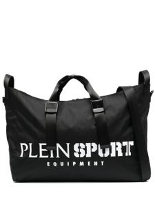 Plein Sport sac cabas à logo imprimé - Noir