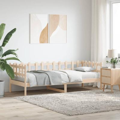 Slaapbank zonder matras 90x200 cm massief grenenhout
