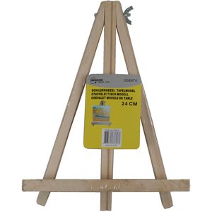 Houten schildersezel voor op tafel 24 cm hobbymateriaal