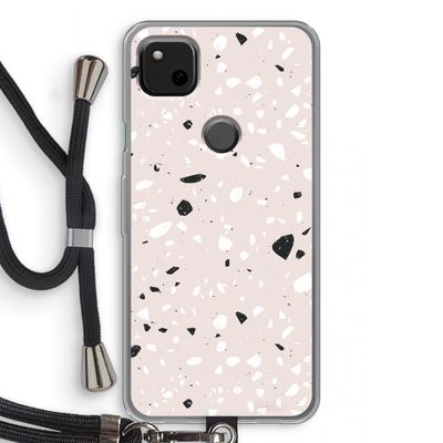 Terrazzo N°20: Pixel 4a Transparant Hoesje met koord