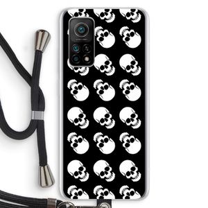 Musketon Skulls: Xiaomi Mi 10T 5G Transparant Hoesje met koord