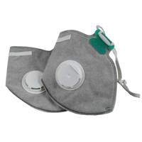 8x Stofmasker / mondkap met ventiel grijs