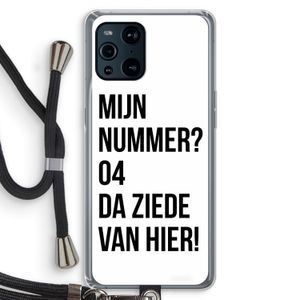 Da ziede van hier: Oppo Find X3 Pro Transparant Hoesje met koord