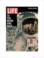 Kunstdruk Time Life Life Cover to the Moon and Back 30x40cm