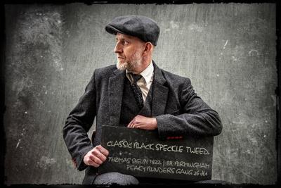 Maatpak Voor Heren | 3-delig Pak | Klassiek Zwart Gespikkeld | Thomas Shelby | Peaky Blinders | Peaky Blinders