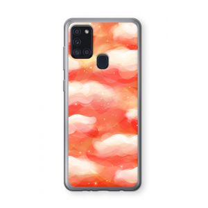 Lichte Wolken: Samsung Galaxy A21s Transparant Hoesje