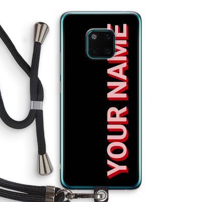 Namecase: Huawei Mate 20 Pro Transparant Hoesje met koord
