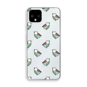Vogeltjes: Pixel 4 Transparant Hoesje