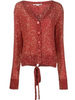 Stella McCartney cardigan à sequins brodés - Rouge - thumbnail