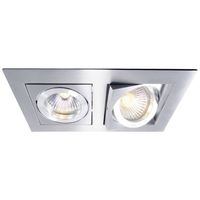 Deko Light Kardan II 110101 Plafondinbouwring LED, Halogeen GU5.3, MR16 50 W Zilver