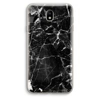 Zwart Marmer 2: Samsung Galaxy J7 (2017) Transparant Hoesje