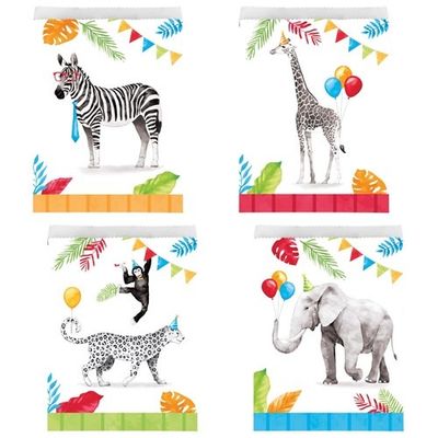 Uitdeelzakjes Party Animals (8st)