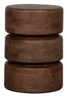 LABEL51 Ronde Bijzettafel 'Milly' Naturel Mangohout, 35cm