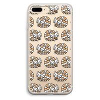 Slapende poes: iPhone 7 Plus Transparant Hoesje