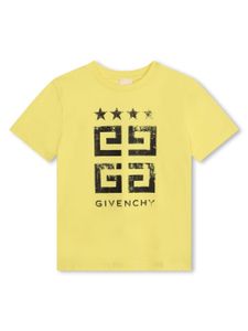 Givenchy Kids t-shirt en coton à imprimé 4G - Jaune