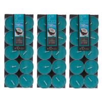 Atmosphera Geurtheelichtjes - 30x stuks - Coconut geur - was/paraffine - 3,5 uur