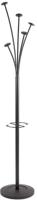 Kapstok met parapluhouder, 5 haken, zwart