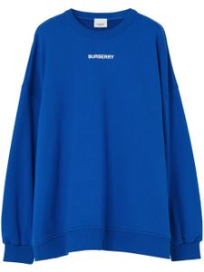 Burberry sweat oversize à logo imprimé - Bleu