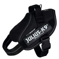 Julius k9 idc power-harnas / tuig voor labels zwart (MINI/49-67 CM) - thumbnail